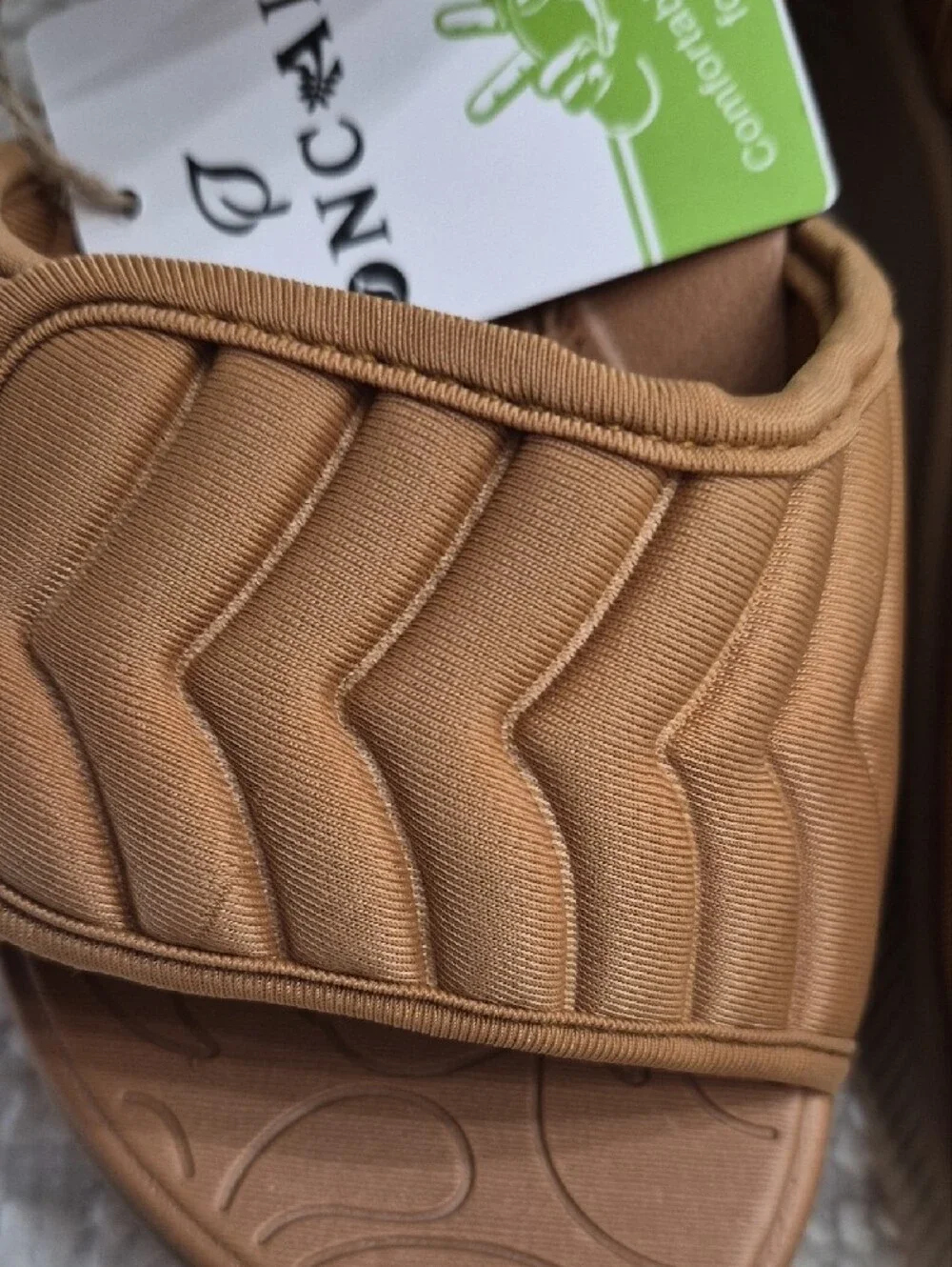 ONCAI Tan Orthotic Walking, Hiking Sandals Size 7 Vegan